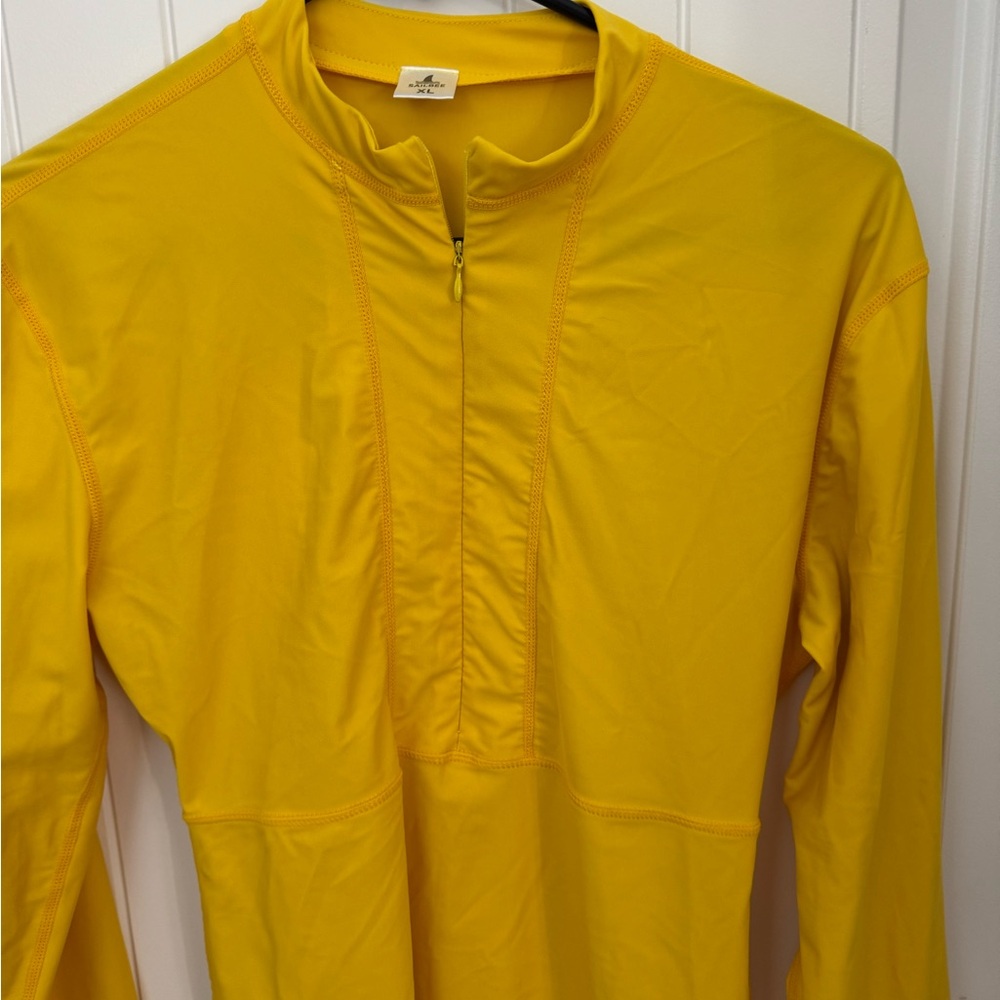 Bright Yellow Long Sleeve Sailbee swim cover up women’s XL B - Picture 2 of 4